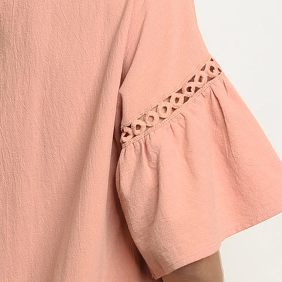 💕 Blush Crochet Detail Tunic Dress - Picture 6 of 6